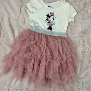 Cream and Pink Minnie Mouse Dress